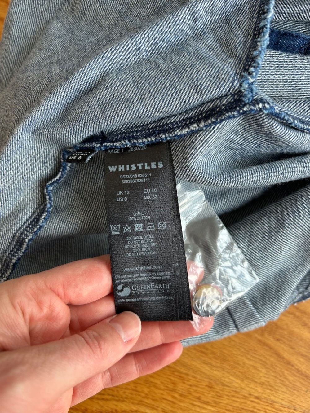 Whistles Denim Cotton Jumpsuit - Picture 12 of 12